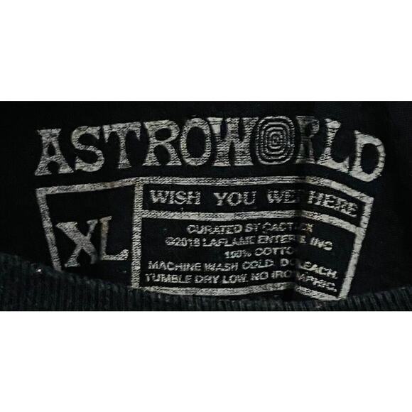 Travis Scott AstroWorld Wish You We’re Here Tour 2018 L/S Shirt | Men’s, XL - Picture 3 of 6